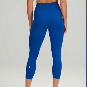 Lululemon Base Pace High Rise Crop Leggings 23” Symphony Blue Size 4